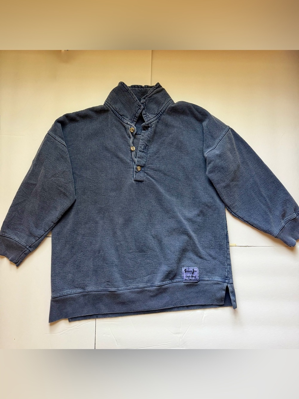 Sloppy Joe UK Rugby Polo Shirt Size 2 in Navy Wash